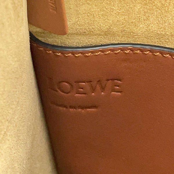 9184251 15 LOEWE Gate Bucket Calfskin Handbag Brown