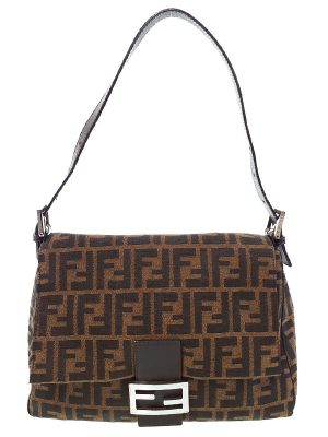 9230192090010 Fendi Peekaboo Small Leather Shoulder Bag Beige