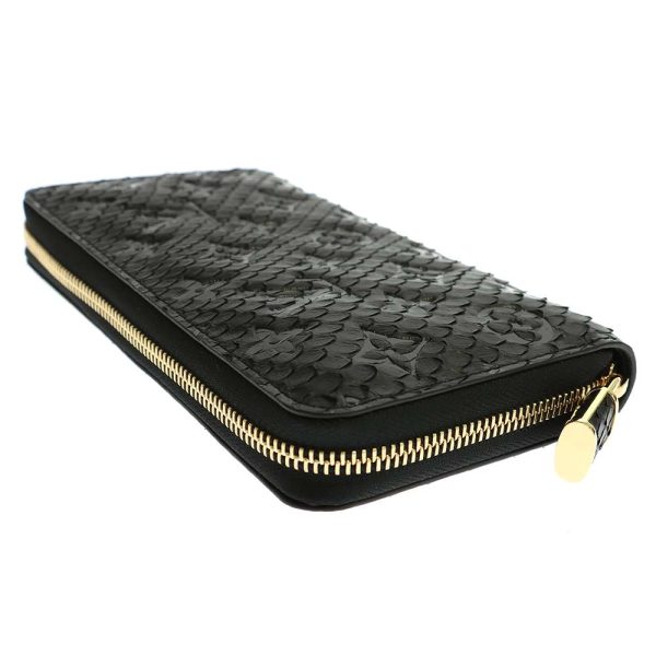 9254817 02 Louis Vuitton Long Python Zippy Wallet Black