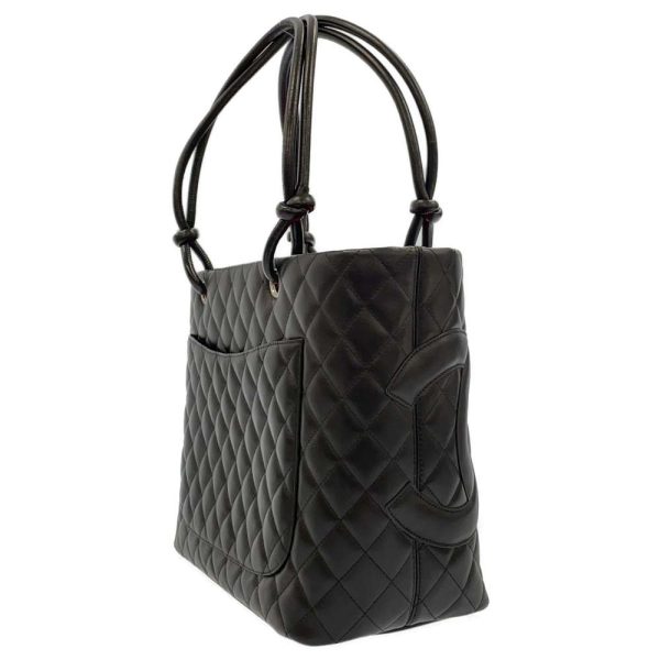 9292789 02 Chanel Tote Bag Cambon Line Large Caviar Skin Black