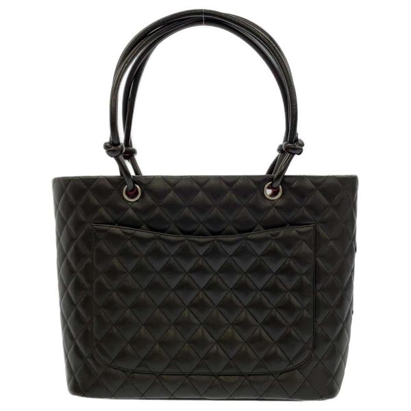 9292789 03 Chanel Tote Bag Cambon Line Large Caviar Skin Black