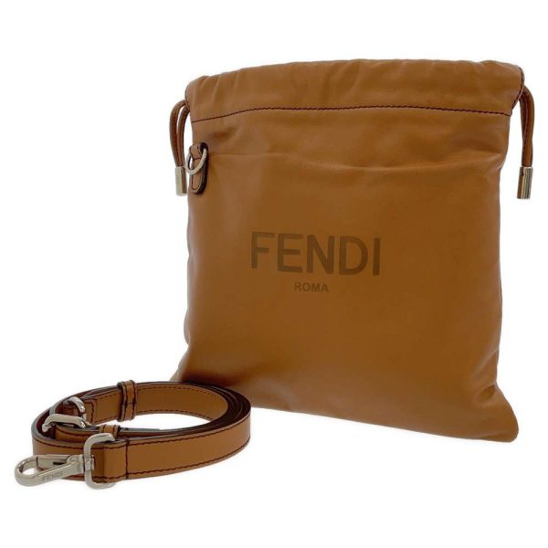 9294080 01 Fendi Slim Clutch Drawstring Shoulder Bag