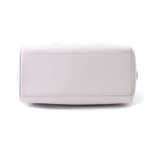 9294219 04 Celine Triomphe Small Handbag White