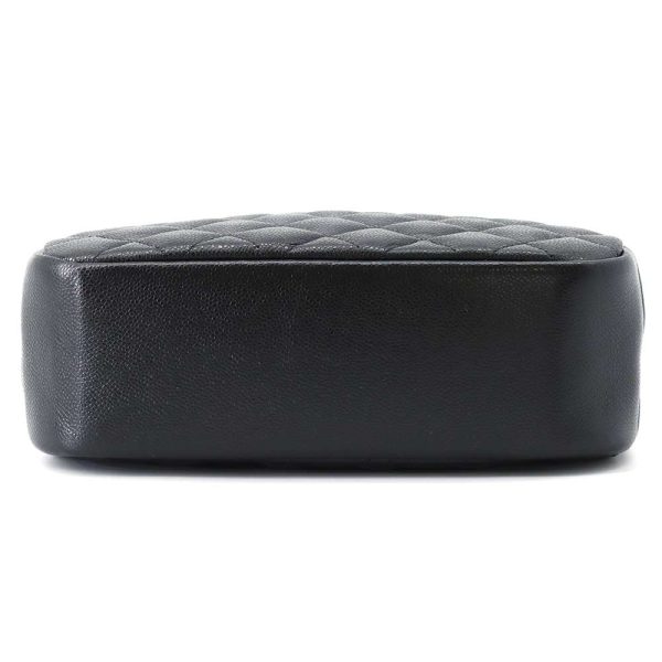 9298156 04 CHANEL Pouch Matelasse Coco Mark Caviar Skin Black