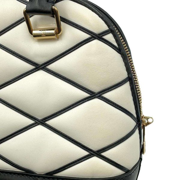 9300453 16 Louis Vuitton Handbag Lamb Alma BB 2way Shoulder Bag Black White