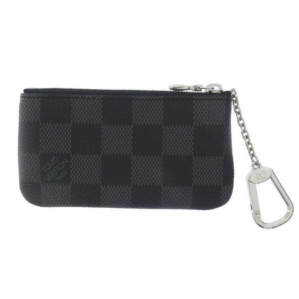 9313897 03 Louis Vuitton Coin Case Damier Graphite Pochette N60155 Black