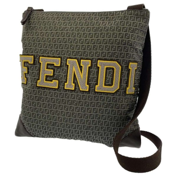 9318892 01 Fendi Zucchino Nylon Shoulder Bag