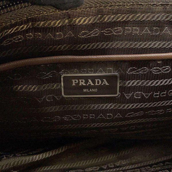 9318960 12 Prada Shoulder Bag Nylon Messenger Bag Black