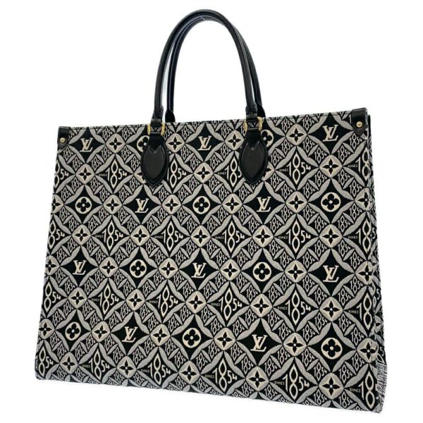 9319608 01 Louis Vuitton Tote Bag Jacquard On the Go GM 2way Black