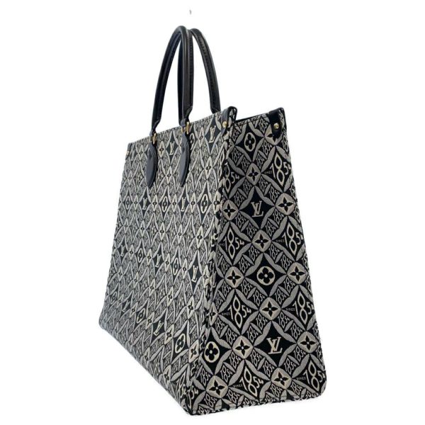 9319608 02 Louis Vuitton Tote Bag Jacquard On the Go GM 2way Black