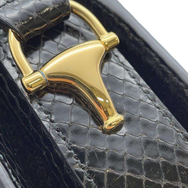 9319981 14 Gucci Horsebit 1955 Python Shoulder Bag