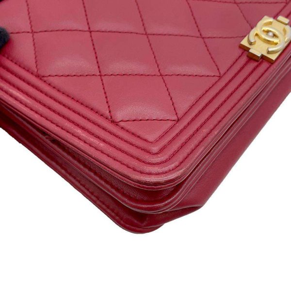 9321267 13 Chanel Chain Wallet Boy Matelasse Coco Mark Lambskin AP1117 Wallet