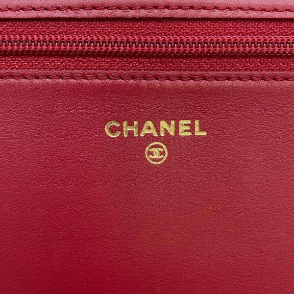 9321267 18 Chanel Chain Wallet Boy Matelasse Coco Mark Lambskin AP1117 Wallet