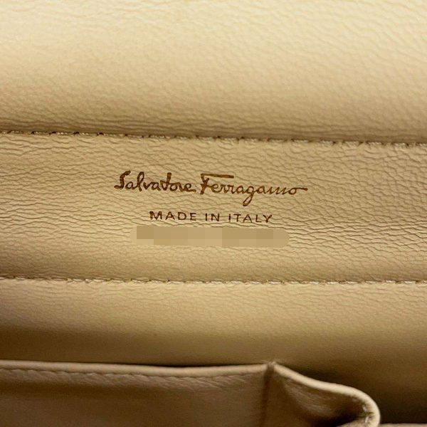 9328341 18 Ferragamo Sofia Gancini Shoulder Bag White