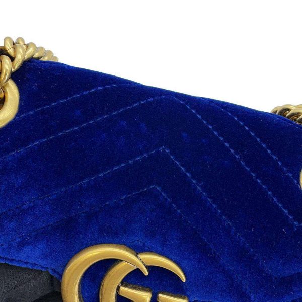 9331112 13 Gucci GG Marmont Velvet Chain Shoulder Bag