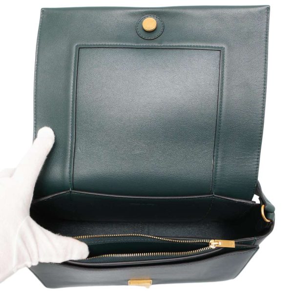 9334403 06 Celine Frame Medium Shoulder Bag Green