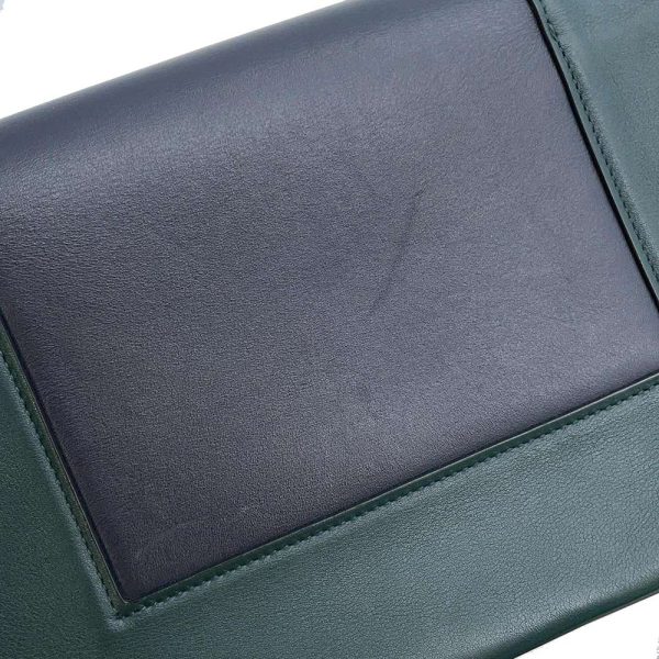 9334403 08 Celine Frame Medium Shoulder Bag Green