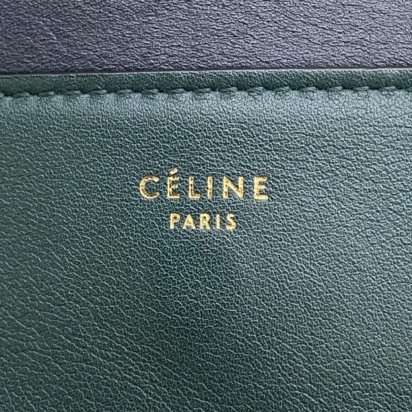 9334403 13 Celine Frame Medium Shoulder Bag Green