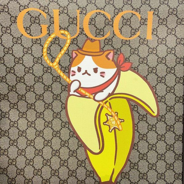 9334960 11 Gucci Bananya Collaboration GG Supreme Tote Bag