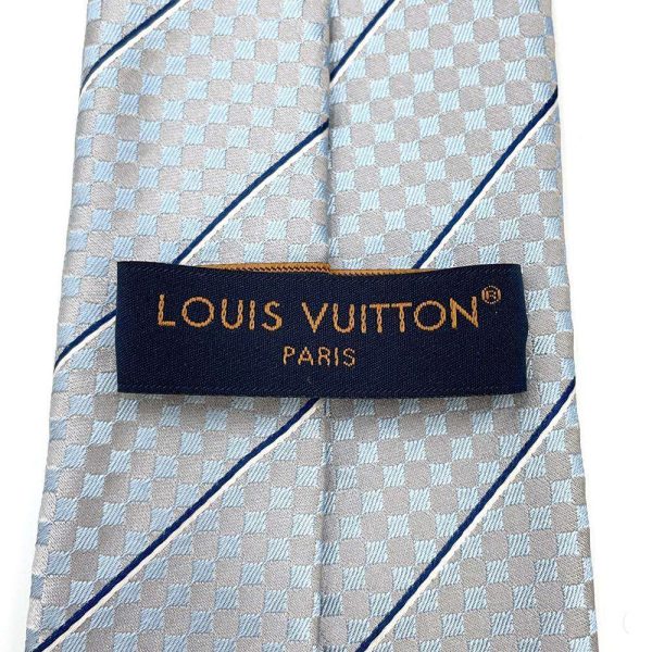 9339163 09 Louis Vuitton Cravat Necktie Silk Brown