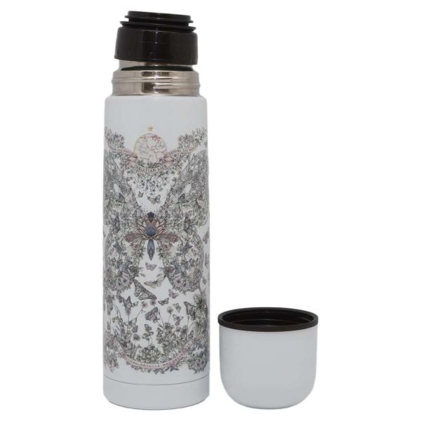 9340848 06 Christian Dior Water Bottle Butterfly Stainless Steel Novelty