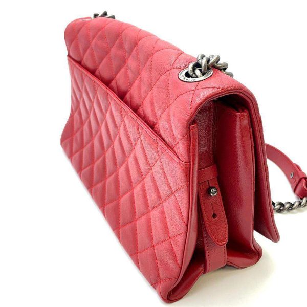 9343726 09 CHANEL Chain Bag Big Matelasse Calf Red BAG