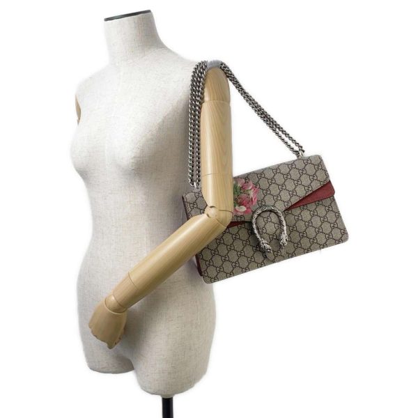 9350854 06 Gucci Dionysus GG Small Chain Shoulder Bag Beige