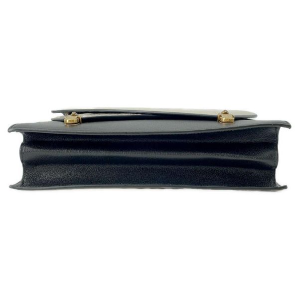 9350939 04 Gucci Ottilia Python Bamboo Handle Handbag Black