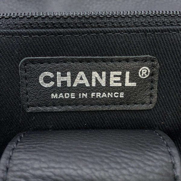 9359178 08 Chanel Chain Shoulder Bag Matelasse Calf Black