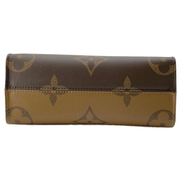 9361089 04 Louis Vuitton On the Go PM Tote Bag Monogram Reverse Brown