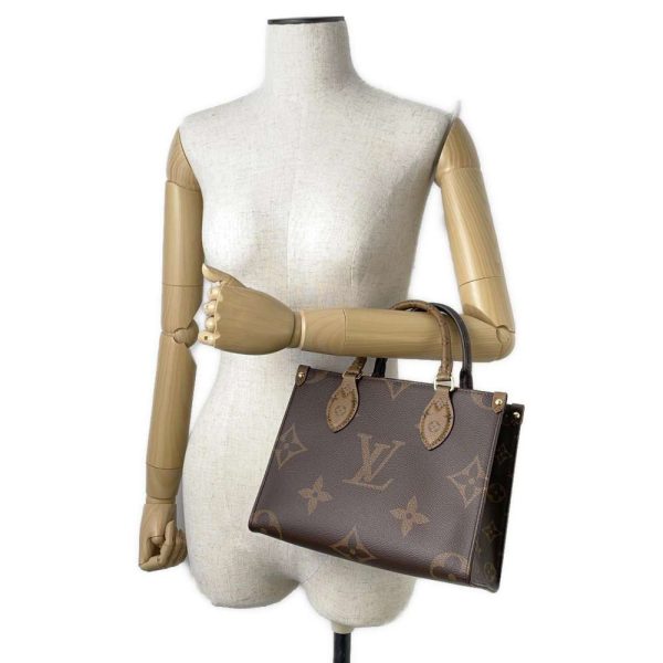 9361089 05 Louis Vuitton On the Go PM Tote Bag Monogram Reverse Brown