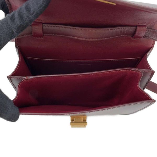 9361546 06 Celine Teen Shoulder Bag Burgundy