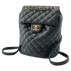 9363106 01 Chanel Black Quilted Caviar Large Business Affinity Tote