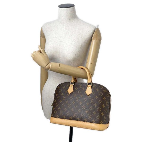 9365773 05 Louis Vuitton Alma Handbag Monogram Brown