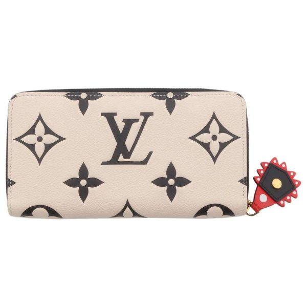 9368224 03 Louis Vuitton LV Crafty Zippy Wallet Long Wallet Empreinte Black