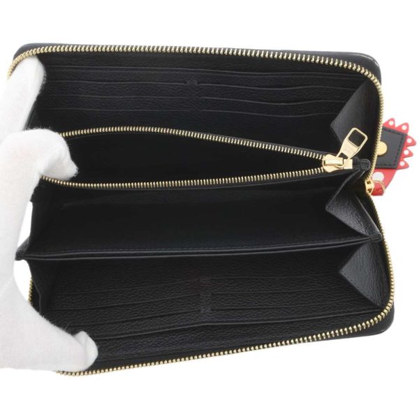 9368224 04 Louis Vuitton LV Crafty Zippy Wallet Long Wallet Empreinte Black