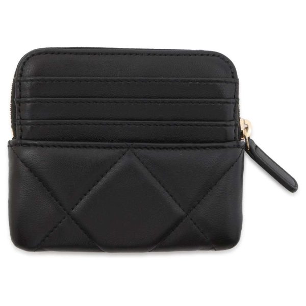 9389496 03 CHANEL Zip Coin Coin Case Coco Mark Lambskin Black