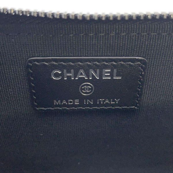 9389830 05 CHANEL Case Coin Case Grained Calfskin Coco Mark Black