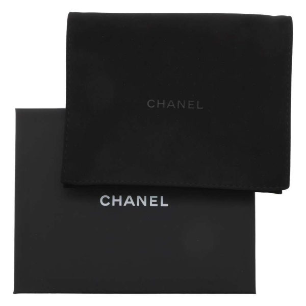 9389830 06 CHANEL Case Coin Case Grained Calfskin Coco Mark Black