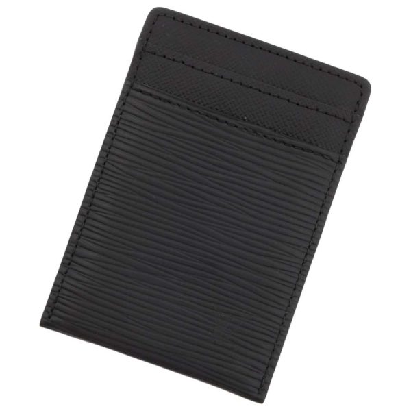 9393837 01 Louis Vuitton Card Case Epi Porto Cult Money Clip Black