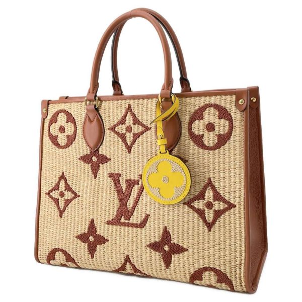 9394766 01 Louis Vuitton Shoulder Bag Monogram Raffia On the Go MM M57707 2way Shoulder Tote Bag