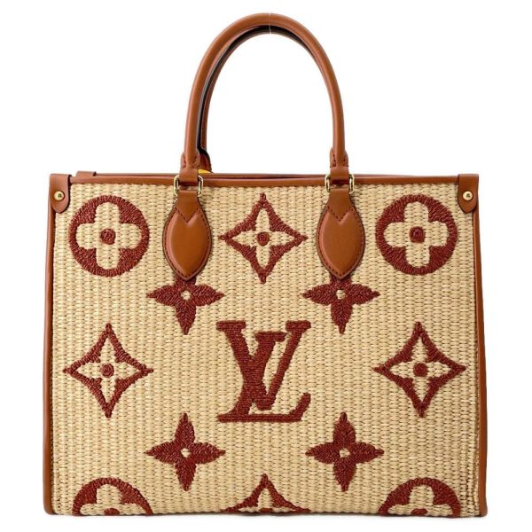 9394766 03 Louis Vuitton Shoulder Bag Monogram Raffia On the Go MM M57707 2way Shoulder Tote Bag