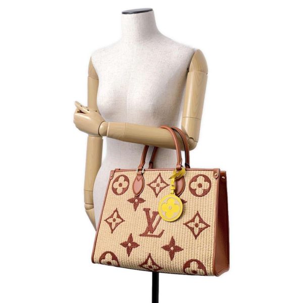 9394766 05 Louis Vuitton Shoulder Bag Monogram Raffia On the Go MM M57707 2way Shoulder Tote Bag