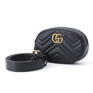 9396531 01 Gucci GG Marmont Quilted Waist Bum Bag