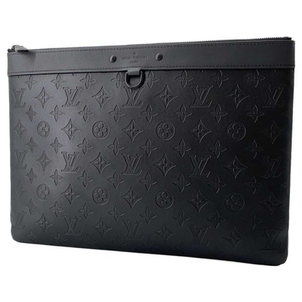 9397392 01 Louis Vuitton Clutch Bag Monogram Shadow Pochette Apollo M62903 Black