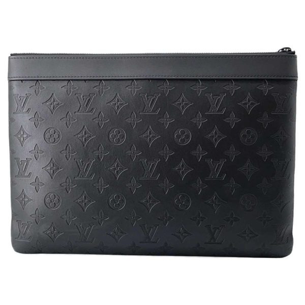 9397392 03 Louis Vuitton Clutch Bag Monogram Shadow Pochette Apollo M62903 Black