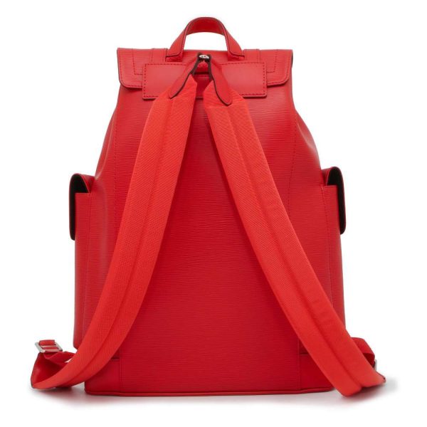 9397576 03 Louis Vuitton Christopher Rucksack Epi Supreme Red