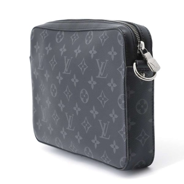 9397637 02 Louis Vuitton Trio Messenger Shoulder Bag Monogram Eclipse Black