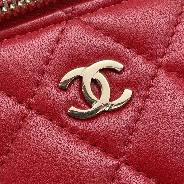 9398122 10 CHANEL Vanity Bag Matelasse Coco Mark Lambskin AP2158 Chain Shoulder Bag Accessory Pouch