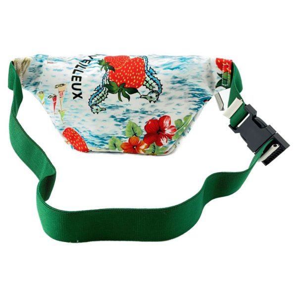 9398498 03 Gucci Nylon Body Bag Waist Pouch Strawberry Seahorse